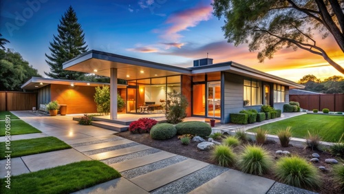 Stunning Mid Century Modern Home Design Featuring Clean Lines and Open Spaces for Contemporary Living