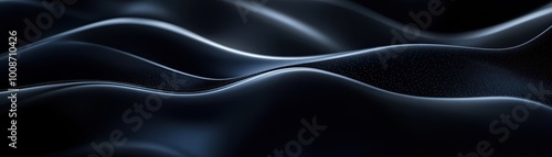 Abstract Black and White Wavy Surface with Subtle Texture