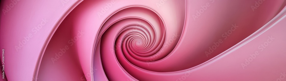Abstract Pink Spiral Pattern with Depth and Dimension Abstract Pink Spiral Pattern with Depth and Dimension