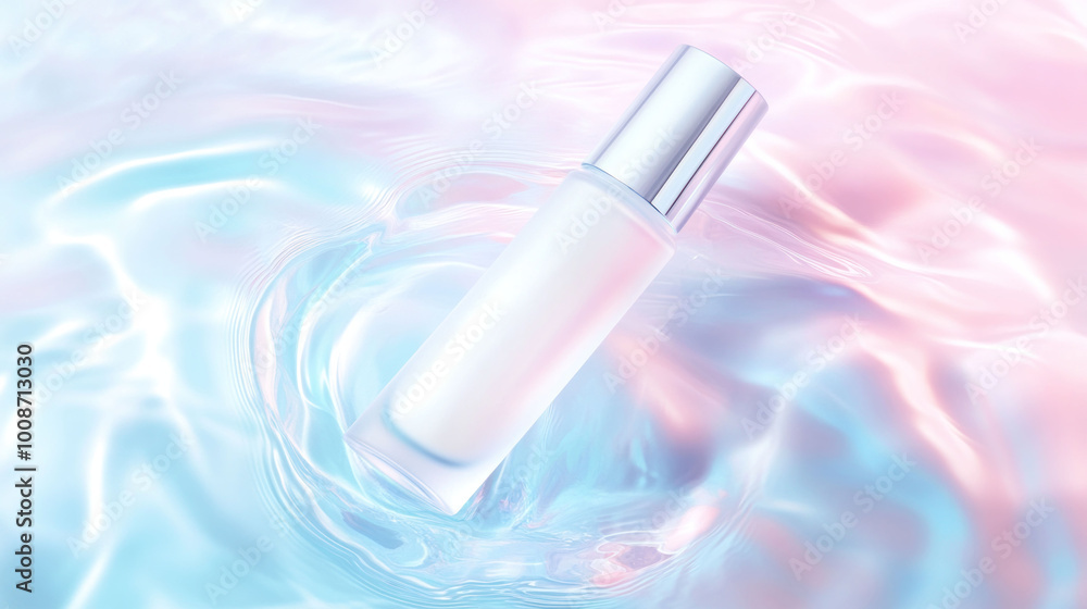 soft focus cosmetic tube floats gracefully in tranquil water ripples, creating serene and calming atmosphere. gentle colors enhance soothing effect of image soft focus cosmetic tube floats gracefully in tranquil water ripples, creating serene and calming atmosphere. gentle colors enhance soothing effect of image