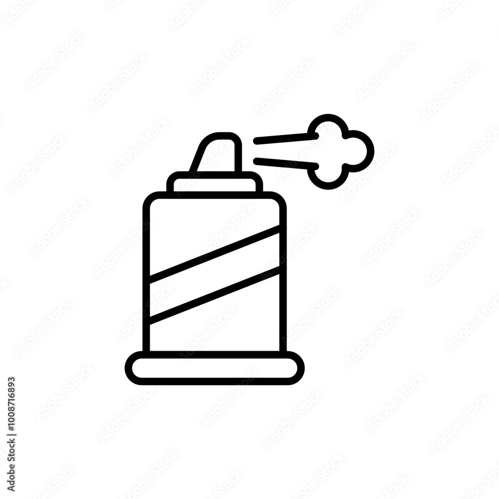 Fototapeta premium Deodorant outline icons, minimalist vector illustration ,simple transparent graphic element .Isolated on white background