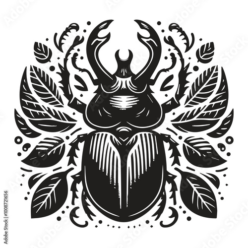 Beetle icon vector illustration