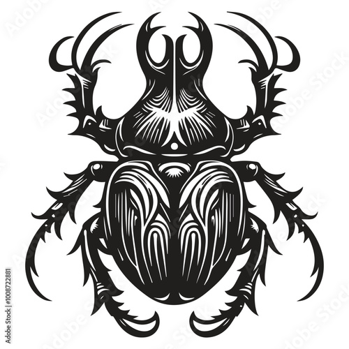 Beetle icon vector illustration