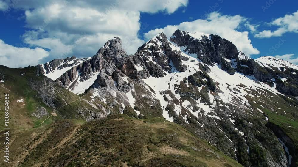 4k Drone Flys Towards Peaks At Passo di Giau, Dolomites In Northern Italy 4k Drone Flys Towards Peaks At Passo di Giau, Dolomites In Northern Italy