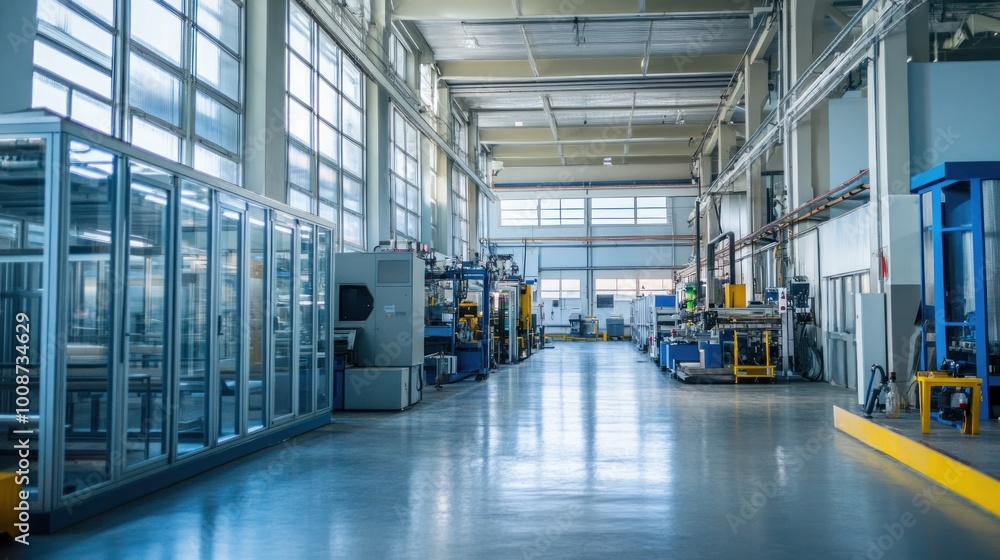Industrial Production Facility - A View of a Modern Factory Industrial Production Facility - A View of a Modern Factory