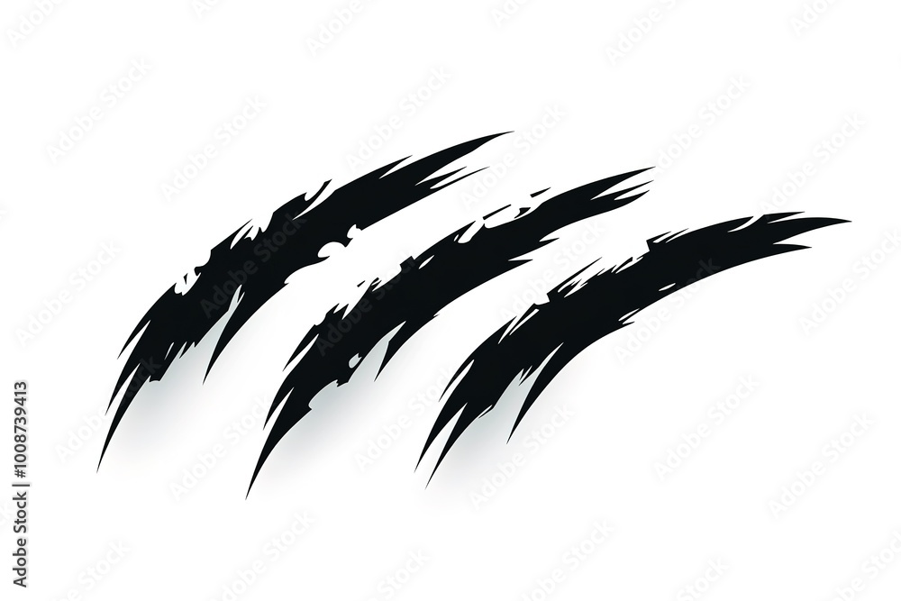 Naklejka premium An abstract design of black and white scribbles can be used for the background 