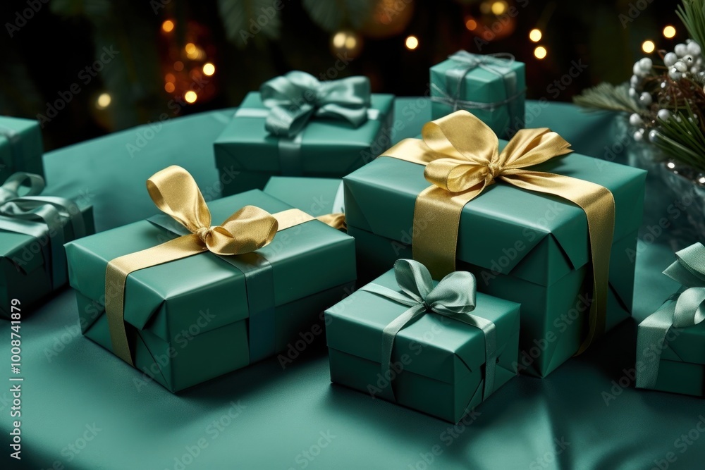 Present green gift christmas present. Present green gift christmas present.