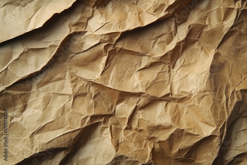 A crumpled brown paper texture. Perfect for adding texture and interest to designs.