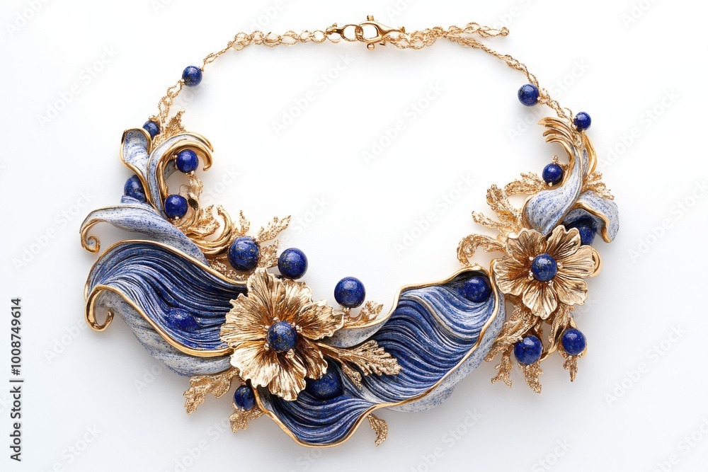 Tidal Elegance: Ocean Wave Necklace Tidal Elegance: Ocean Wave Necklace