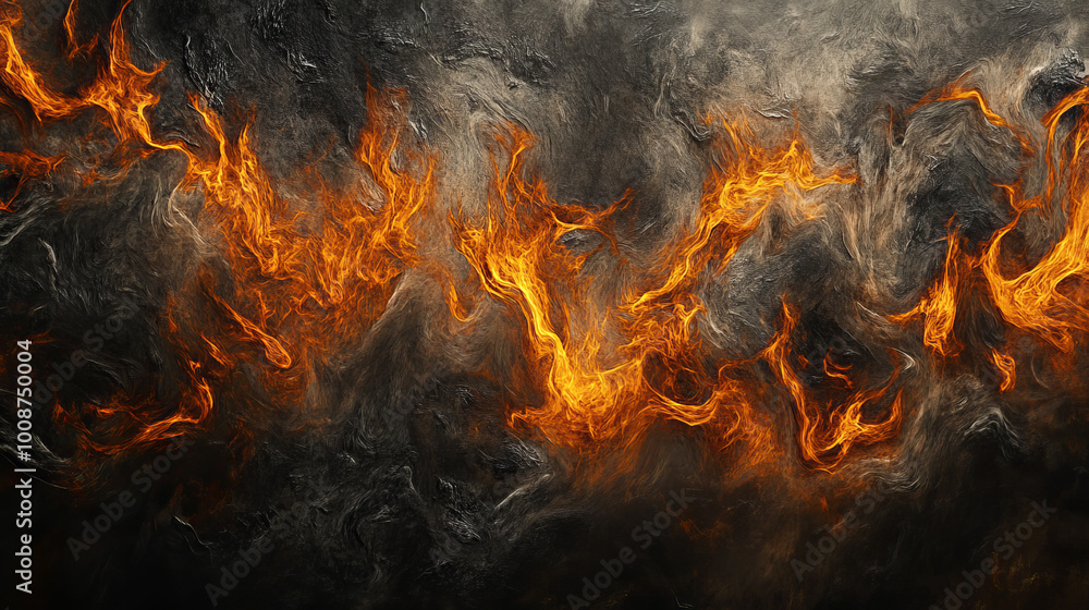 The flames danced and crackled in the darkness. The flames danced and crackled in the darkness.