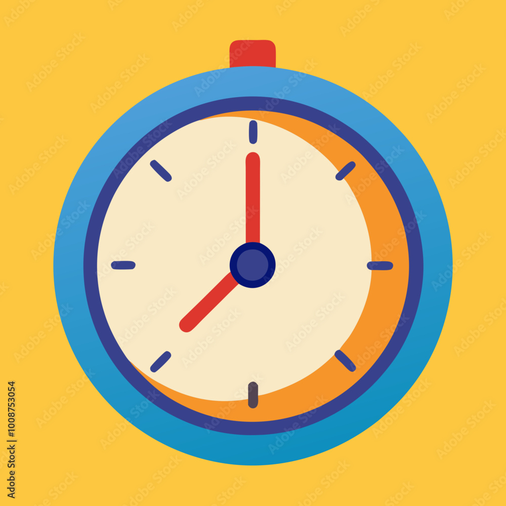 vector illustration of clock