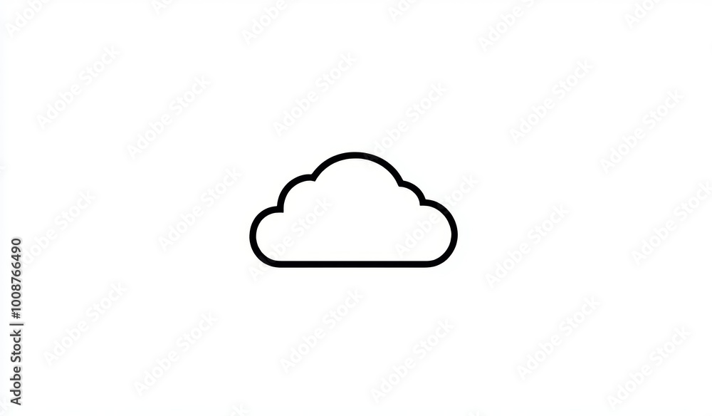 Illustration of a cloud drawn by hand on a transparent background. Illustration of a cloud drawn by hand on a transparent background.