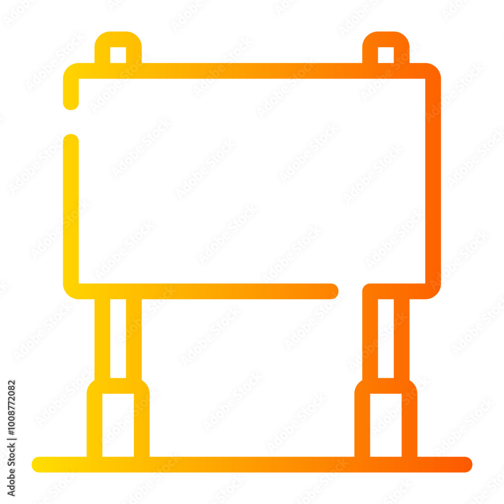 Obraz premium billboard gradient icon