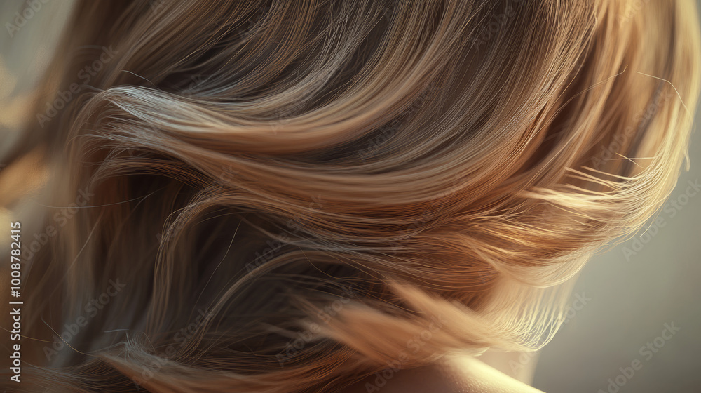 This shows how a shampoo or oil serum can help make hair healthy and strong again. It's a 3D image, so it looks very realistic.