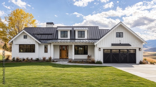 Freshly Painted Modern Farmhouse Exterior with Stylish Design