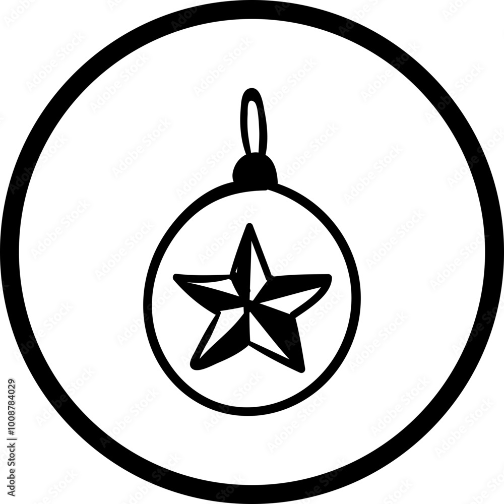 Fototapeta premium Christmas, New Year Vector Icon element, Isolated white background