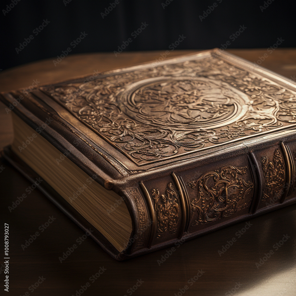Fototapeta premium a book on a table