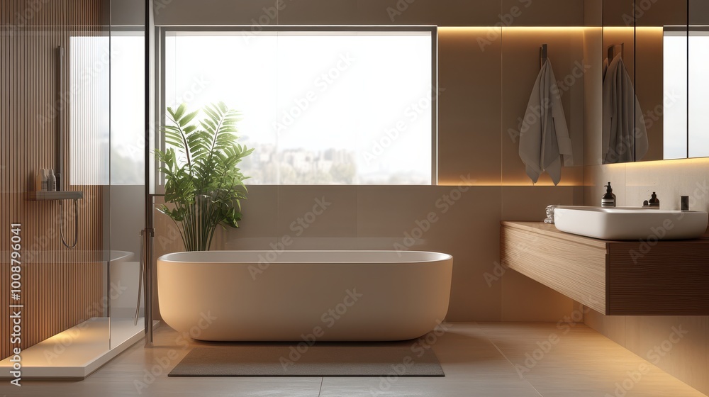 Modern Bathroom Interior Featuring a Stylish Sink for Contemporary Home Designs Modern Bathroom Interior Featuring a Stylish Sink for Contemporary Home Designs
