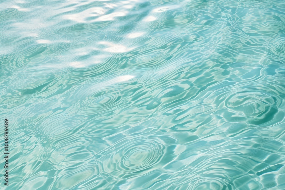 Obraz premium Circular water waves turquoise outdoors swimming.