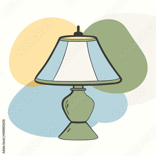 lamp light vect or illustration