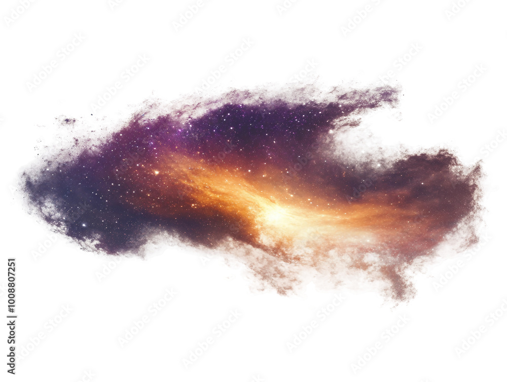 Fototapeta premium Stunning Cosmic Cloud with Vibrant Colors and Glimmering Stars