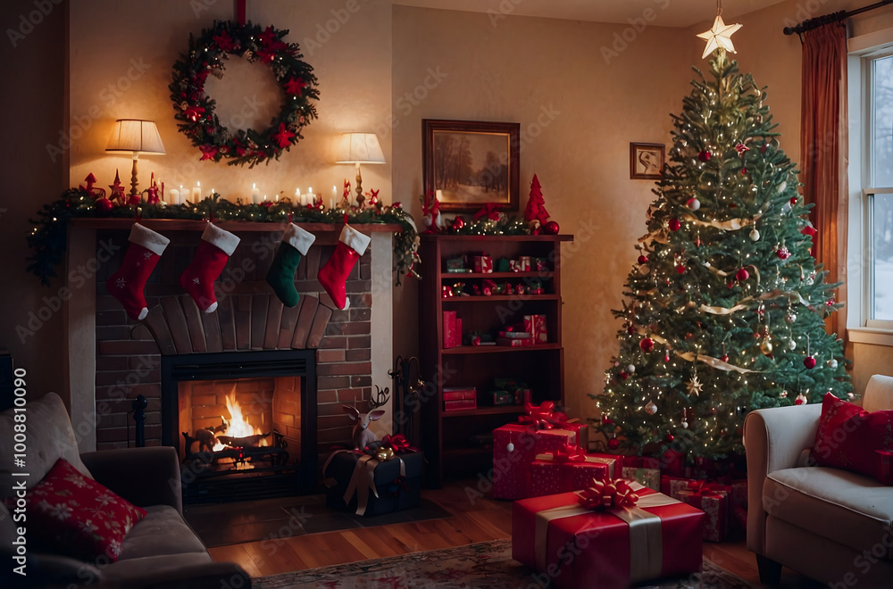 christmas tree with gifts christmas tree with gifts