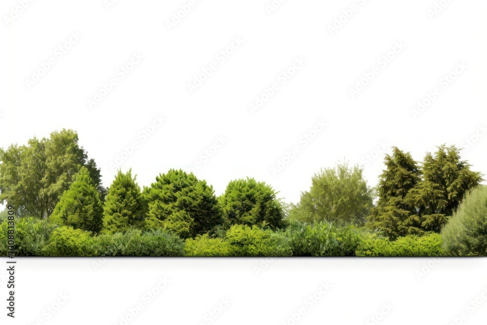 Obraz premium Park border vegetation landscape outdoors.