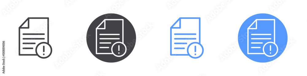 File error icon Thin outline art symbol File error icon Thin outline art symbol