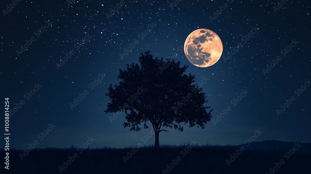 moon over the forest moon over the forest