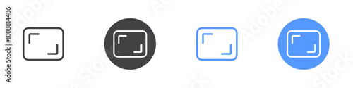 Full screen icon  Thin outline art symbol