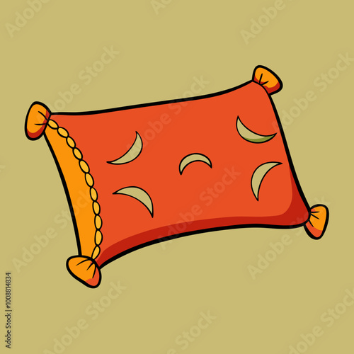 vector illustration of pillow cushion