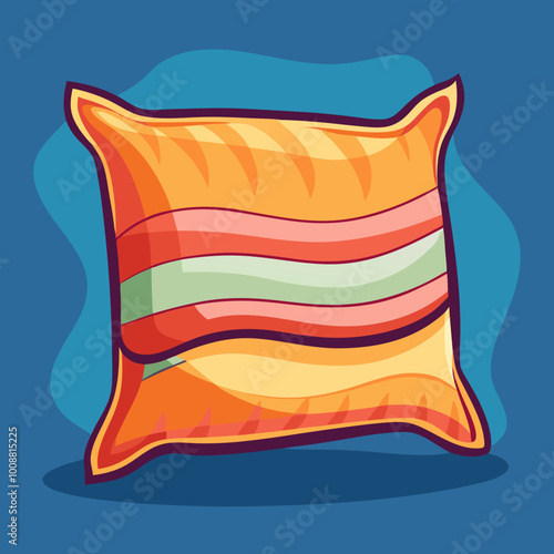 vector illustration of pillow cushion