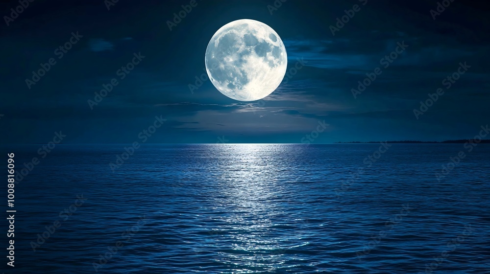 full moon over water full moon over water