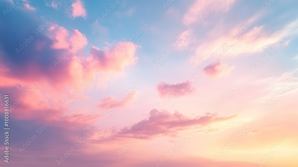 Serene Pastel Gradient Sky with Pink and Blue Tones, Ideal for Banners, Wallpapers, and Text Overlays Serene Pastel Gradient Sky with Pink and Blue Tones, Ideal for Banners, Wallpapers, and Text Overlays