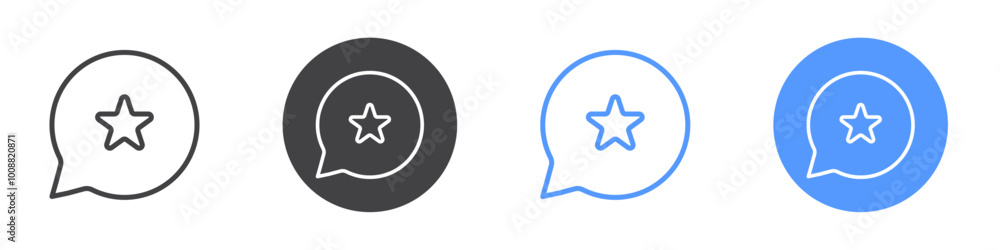 Star rating icon Thin outline art symbol Star rating icon Thin outline art symbol