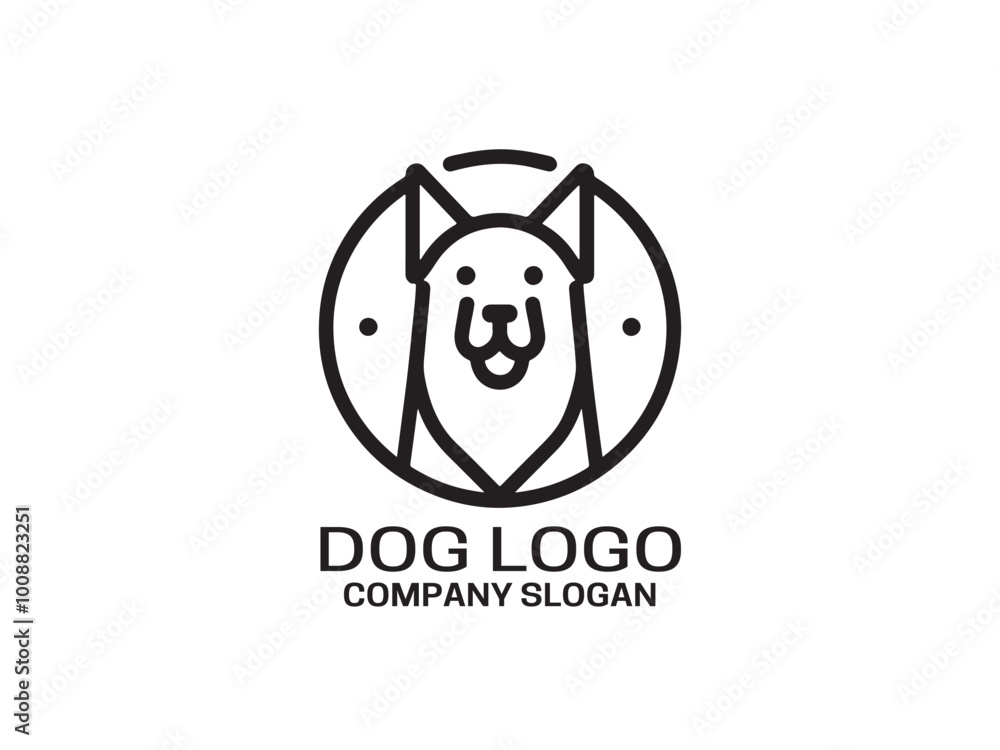Dog head icon. Cartoon dog face. Vector illustration. Animal Logotype concept.Logo design template. Dog head icon. Cartoon dog face. Vector illustration. Animal Logotype concept.Logo design template.