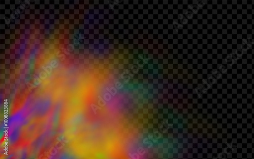 Background of an explosion of colorful smoke clouds.Multicolor fog with blue and yellow particles.Explosions of color powder.
