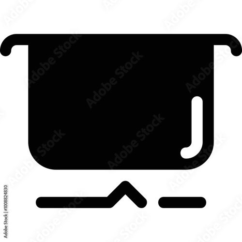 Simple vector icon saucepan
