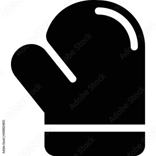 Simple vector icon mitt