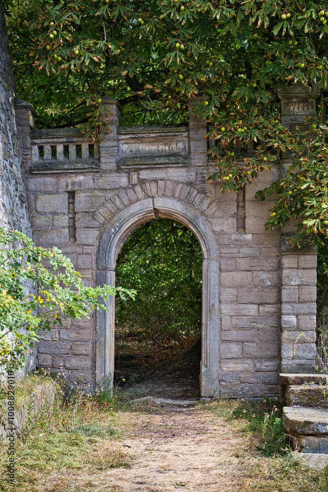 A view of Beyernaumburg Castle in Saxony-Anhalt