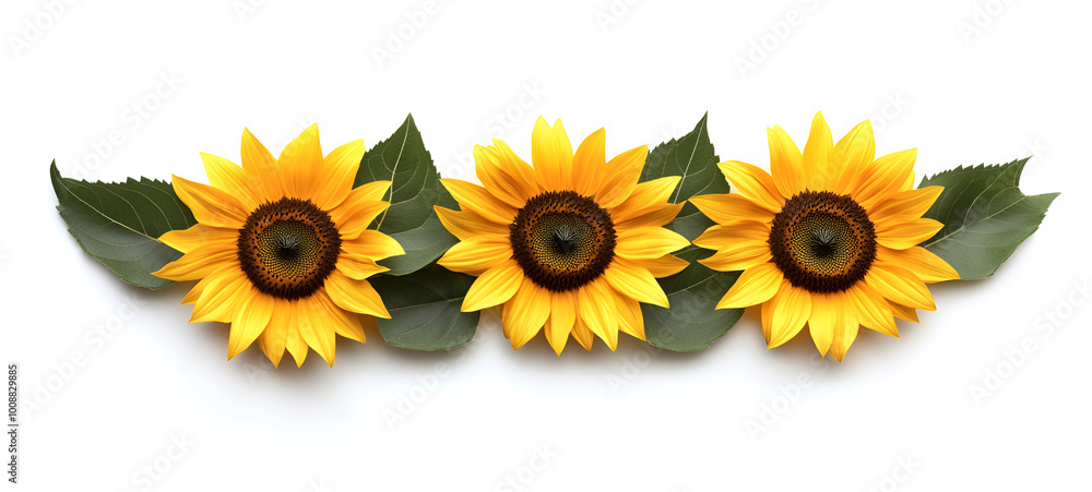 sunflower isolated on white sunflower isolated on white