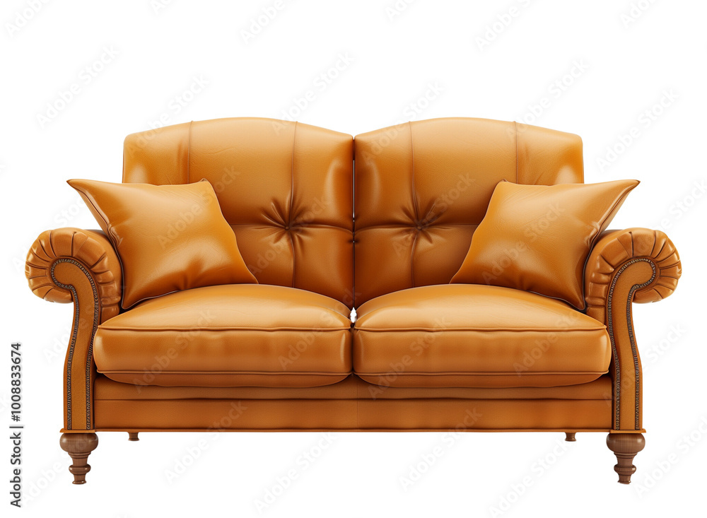 Obraz premium Sofa isolated on transparent background