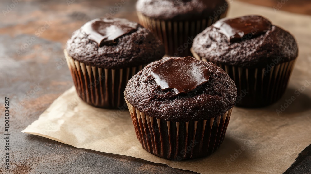Delicious Rich Dark Chocolate Muffins Perfect for Any Dessert Occasion Delicious Rich Dark Chocolate Muffins Perfect for Any Dessert Occasion