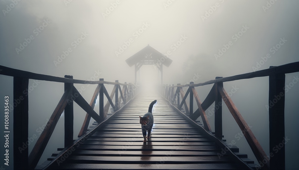 Obraz premium Portrait of a beautiful cat