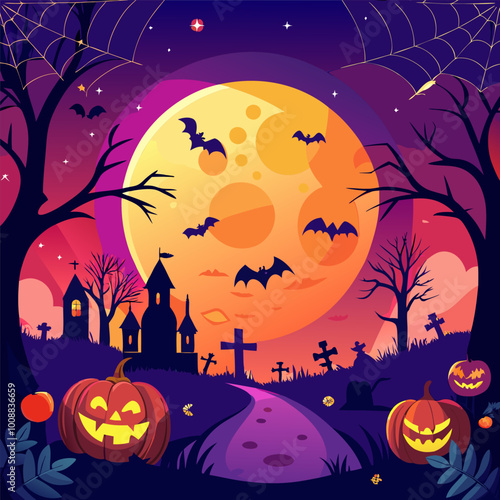 halloween night background