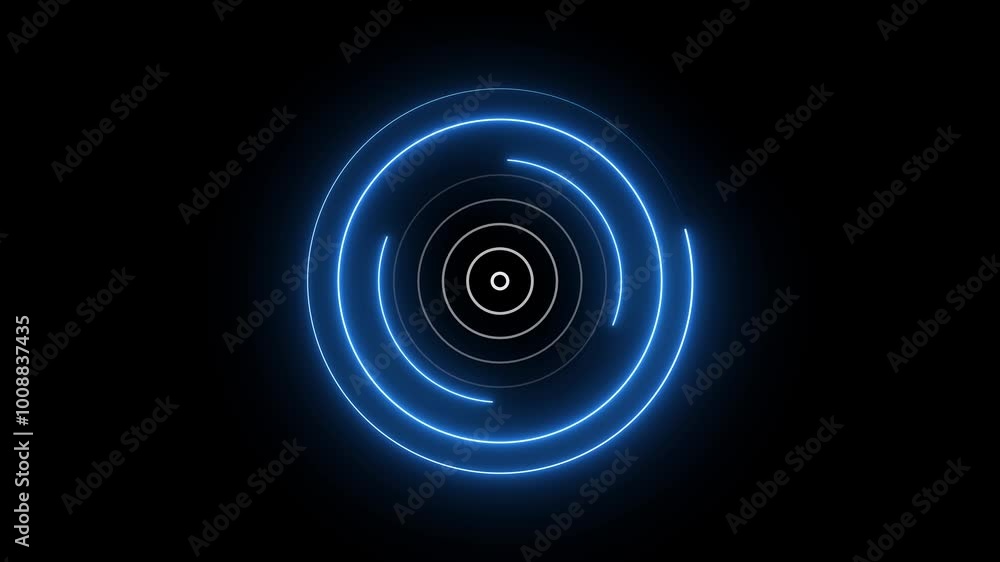 Radio Waves in Circle Form. Radio waves signal animation. Animation of white circular electric wave spreading with transparent channel 4k. Radio Waves in Circle Form. Radio waves signal animation. Animation of white circular electric wave spreading with transparent channel 4k.