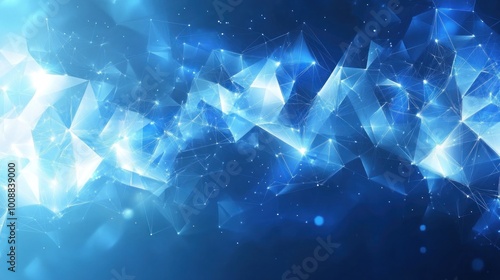 Abstract Blue Geometric Background