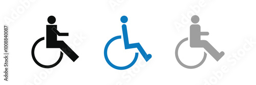 Disabled icon. handicap icon isolated on white background. 