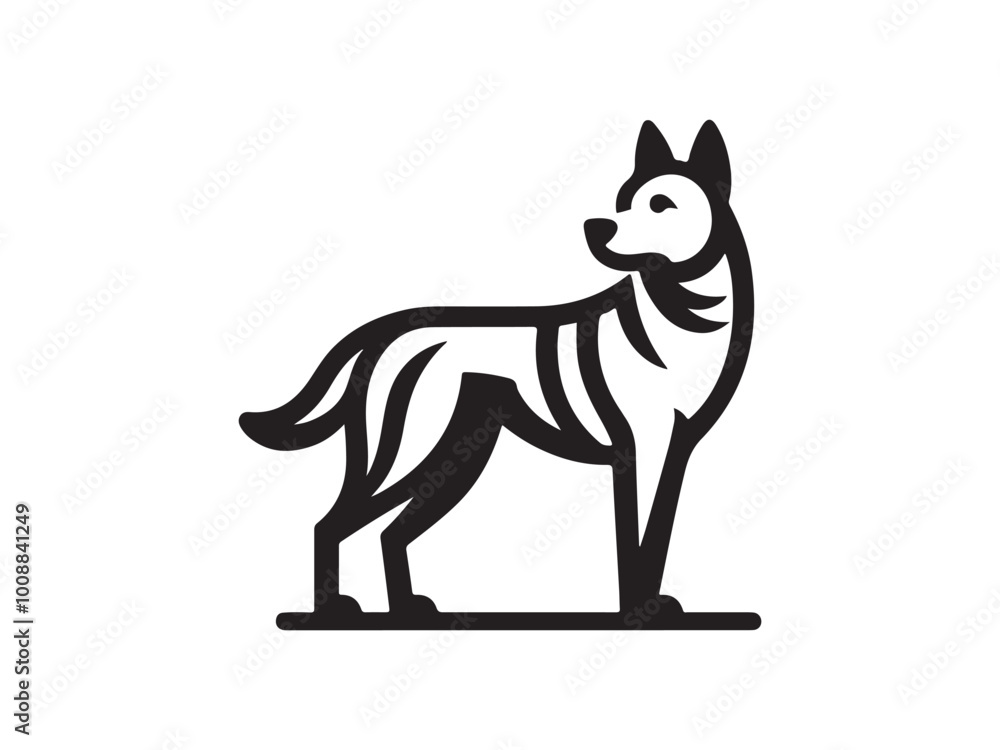 Fototapeta premium illustration of a dog