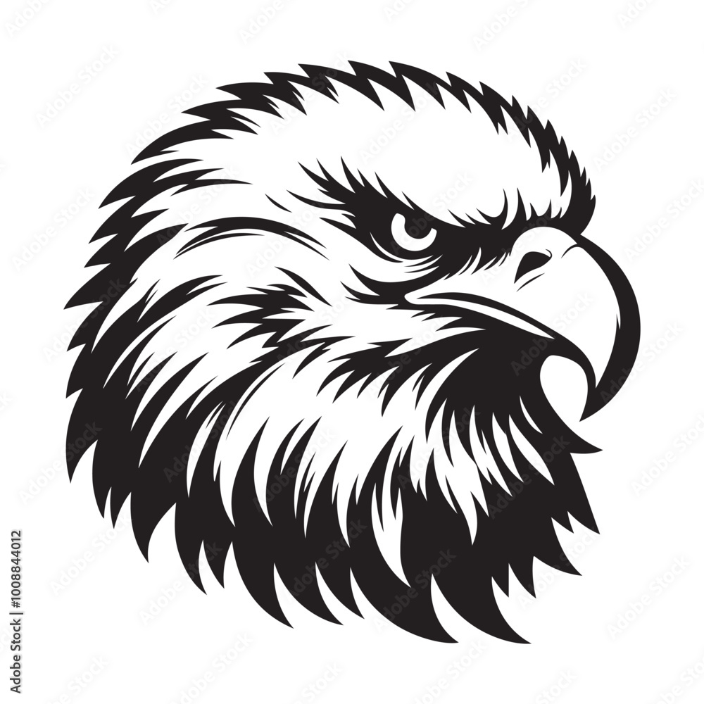 Majestic Bald Eagle in Flight Over Scenic Landscape. Bald Eagle silhouette vector Majestic Bald Eagle in Flight Over Scenic Landscape. Bald Eagle silhouette vector